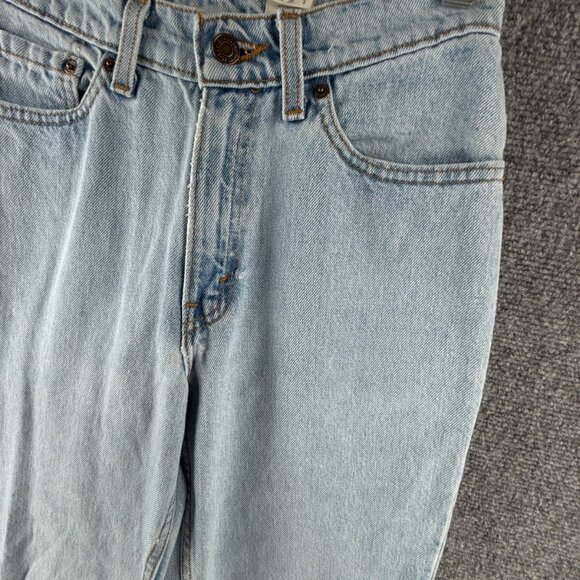 VTG Levi’s 512 Women Light Wash Denim Jeans Slim Fit Tapered Leg USA ACTL 25X28 - Picture 3 of 16
